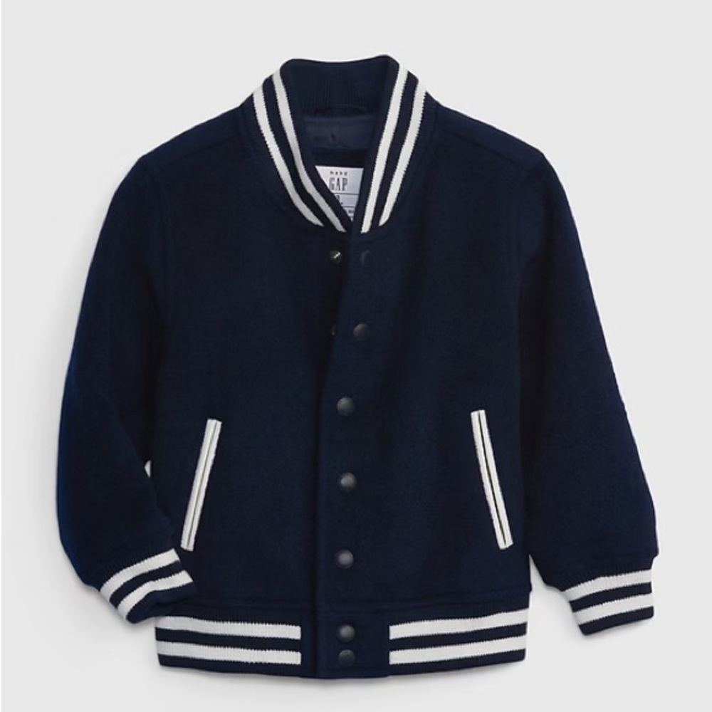 GAP Kids Dark Blue Varsity Jacket